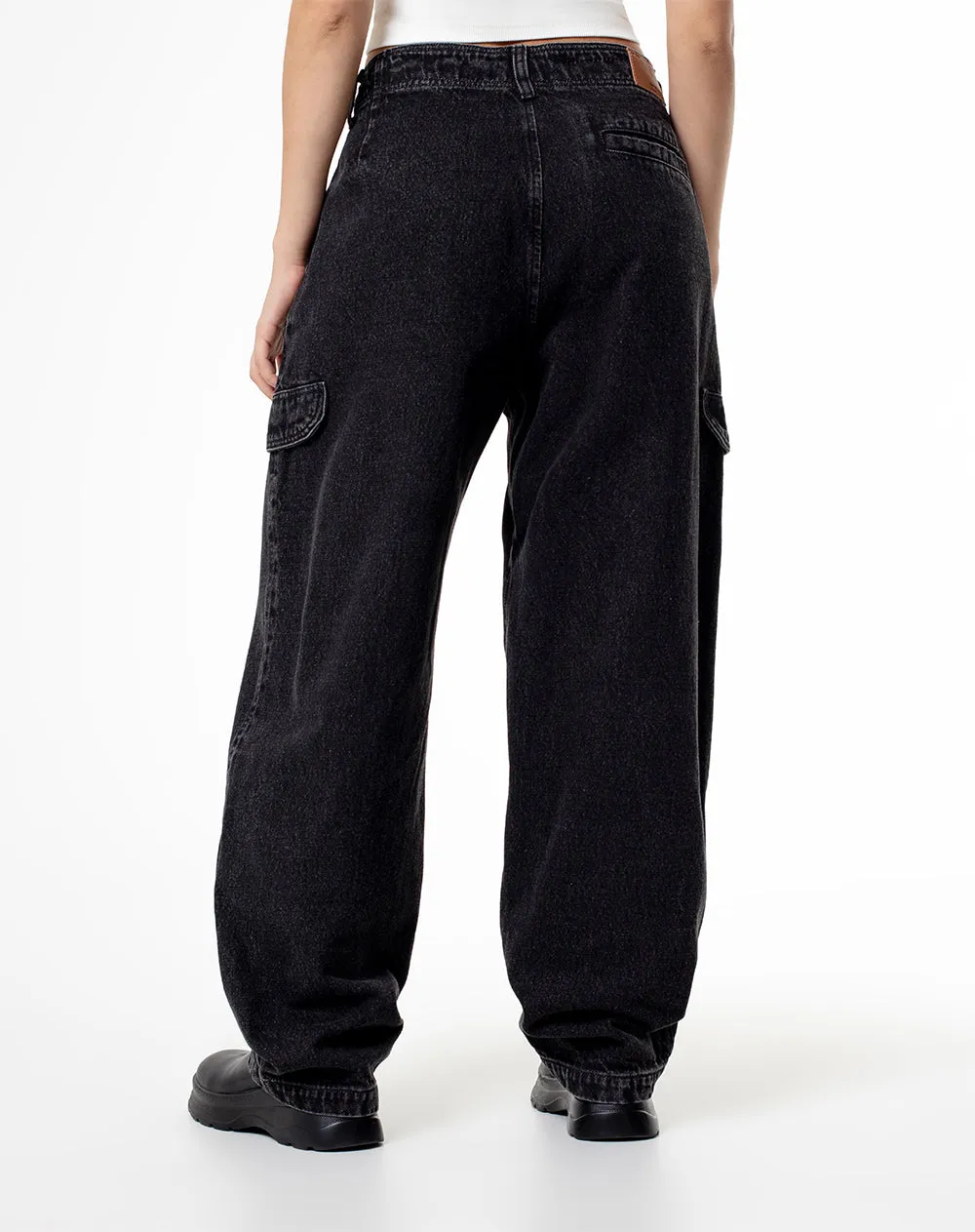 Jean loose fit tiro medio denim negro sold by Gef product image thumbnail 2