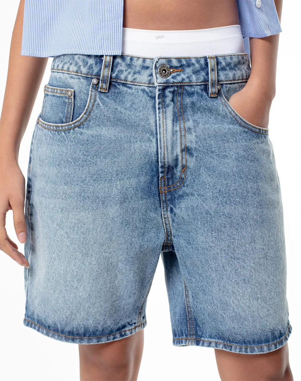 Bermuda regular fit índigo medio sold by Gef product image thumbnail 4