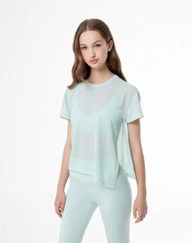 Camiseta regular fit manga corta azul sold by Gef