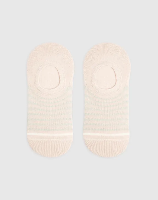 Medias baletas gris rayas sold by Gef