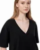 Camiseta oversize algodón negra sold by Gef
