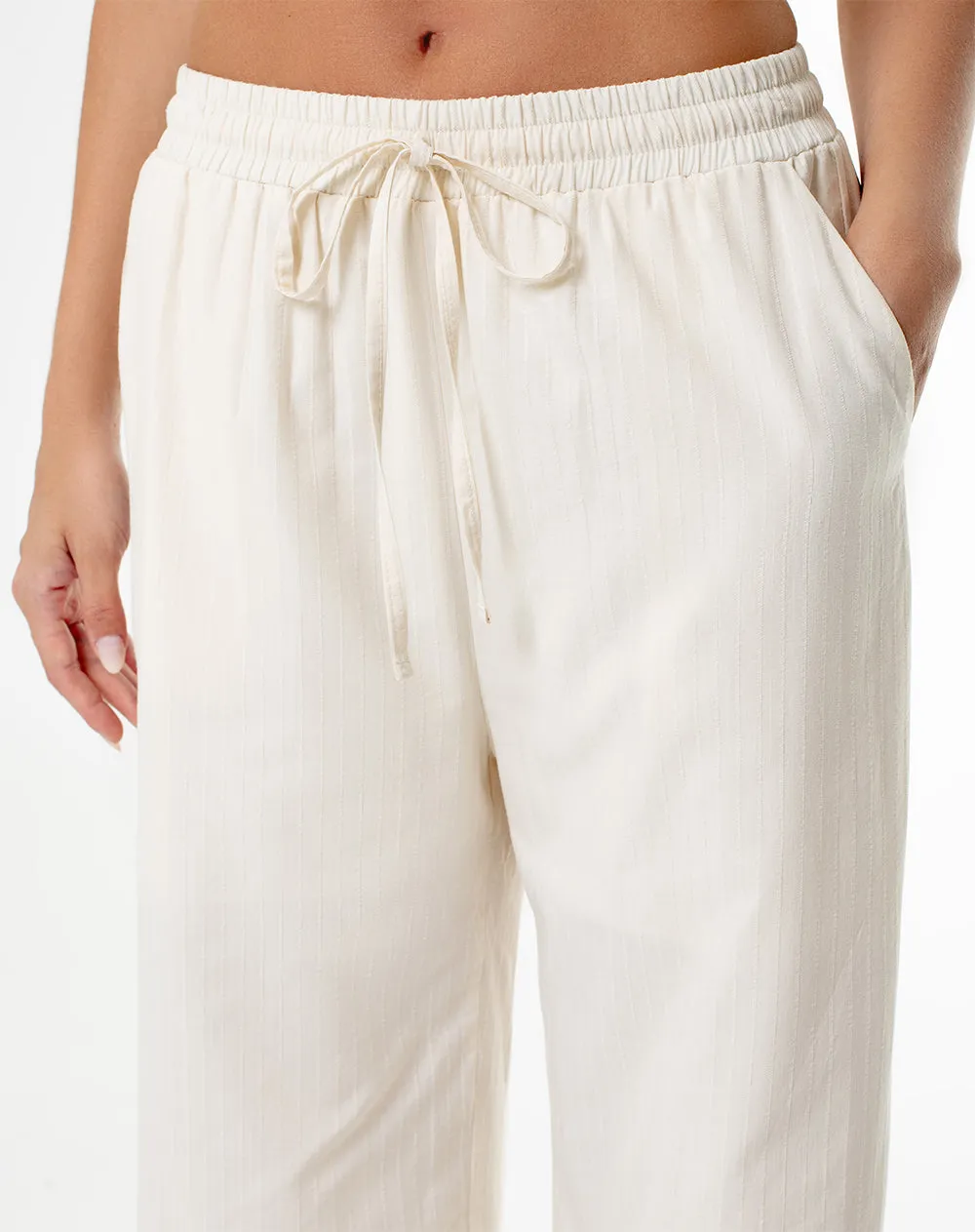 Pantalón relaxed fit tiro alto vainilla sold by Gef product image thumbnail 5