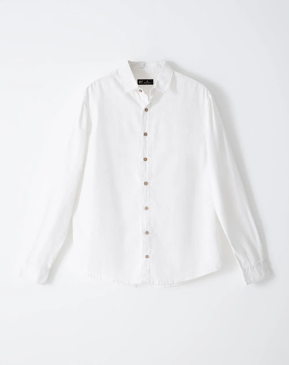 Camisa regular fit manga larga blanca sold by Gef product image thumbnail 5