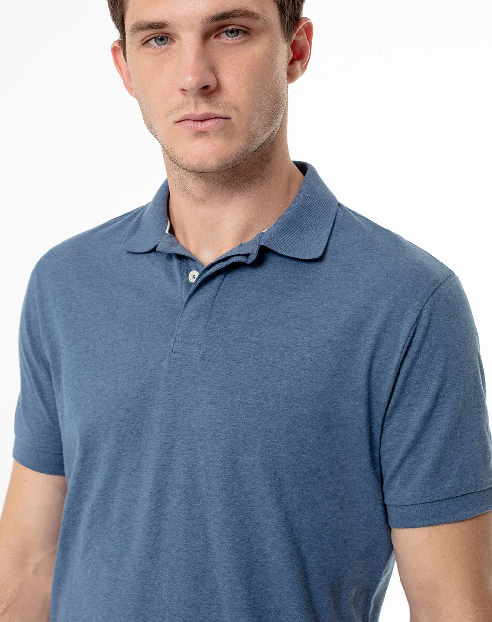 Polo slim algodón azul hombre sold by Gef product image thumbnail 3