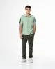 Polo relaxed fit manga corta verde con bloques sold by Gef