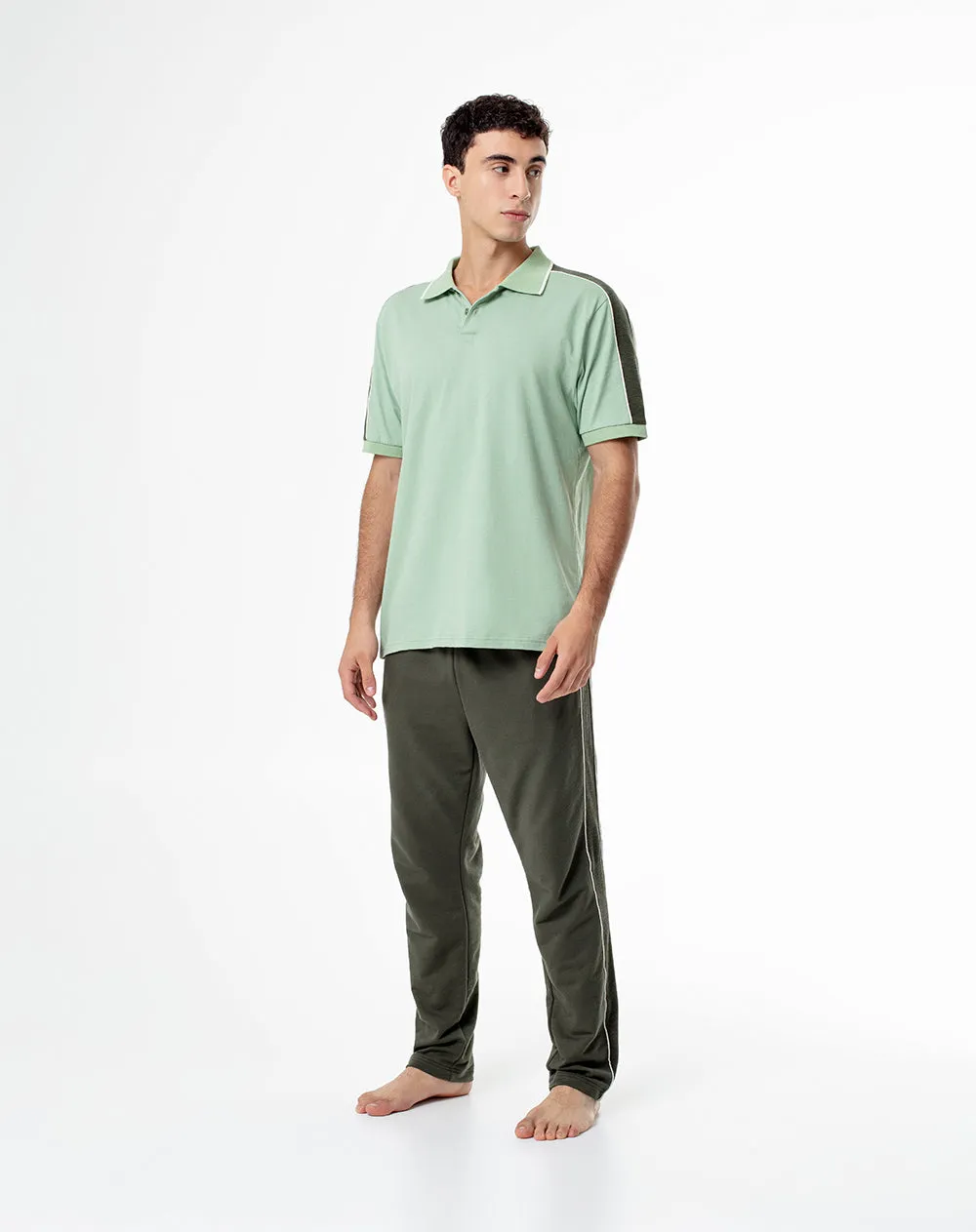 Polo relax algodón verde hombre sold by Gef product image thumbnail 4