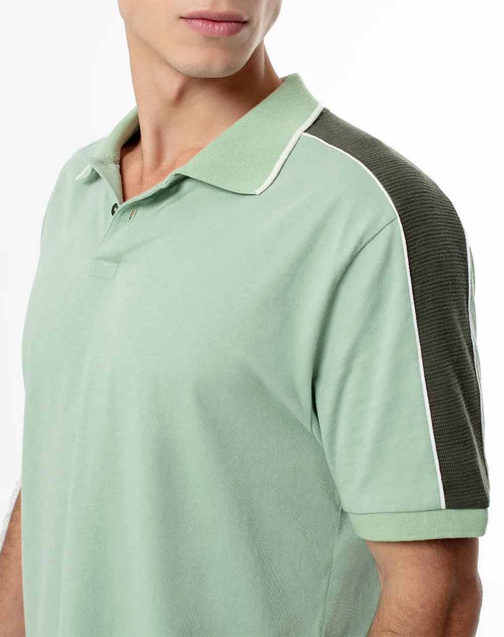Polo relax algodón verde hombre sold by Gef product image thumbnail 3