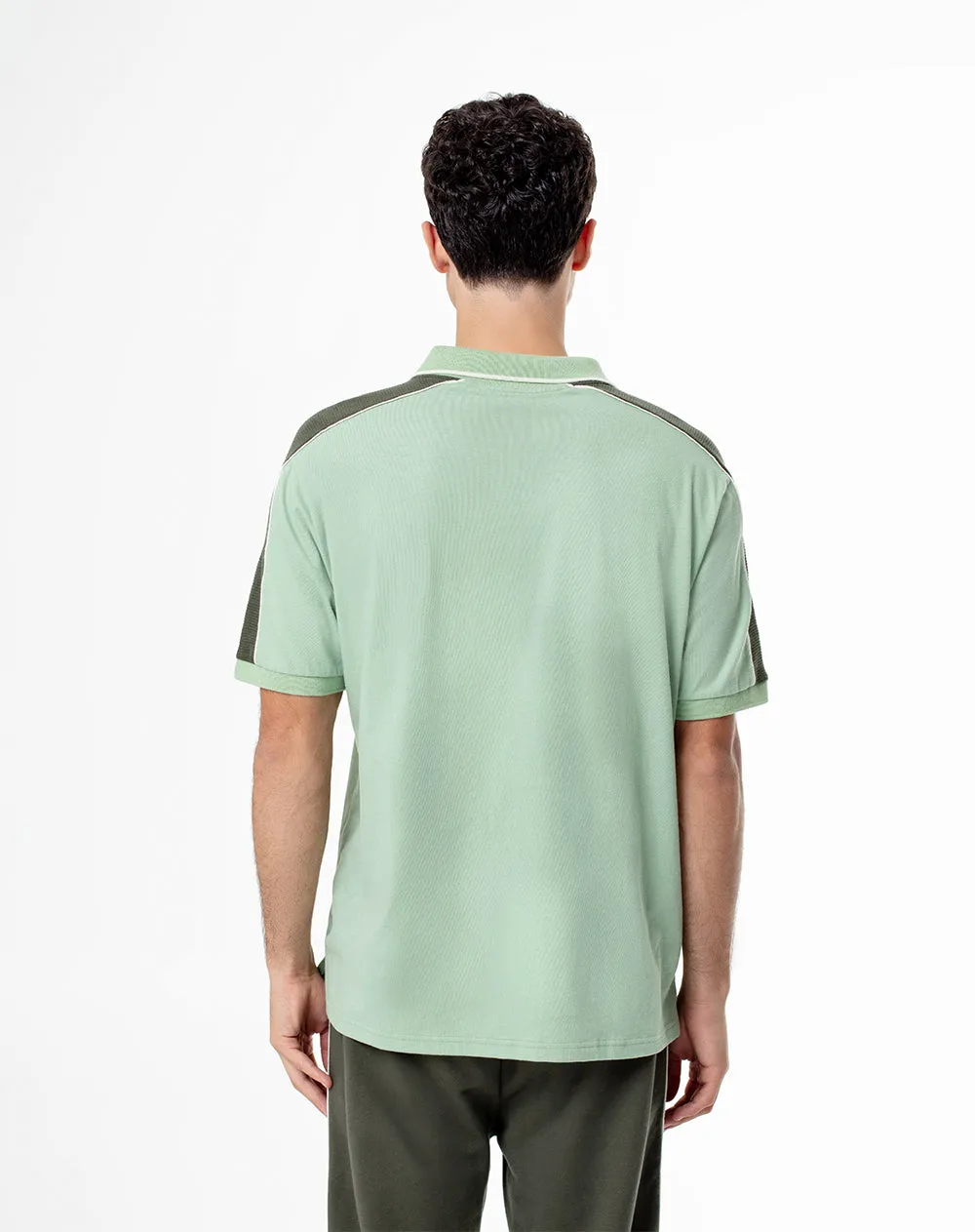 Polo relax algodón verde hombre sold by Gef product image thumbnail 2