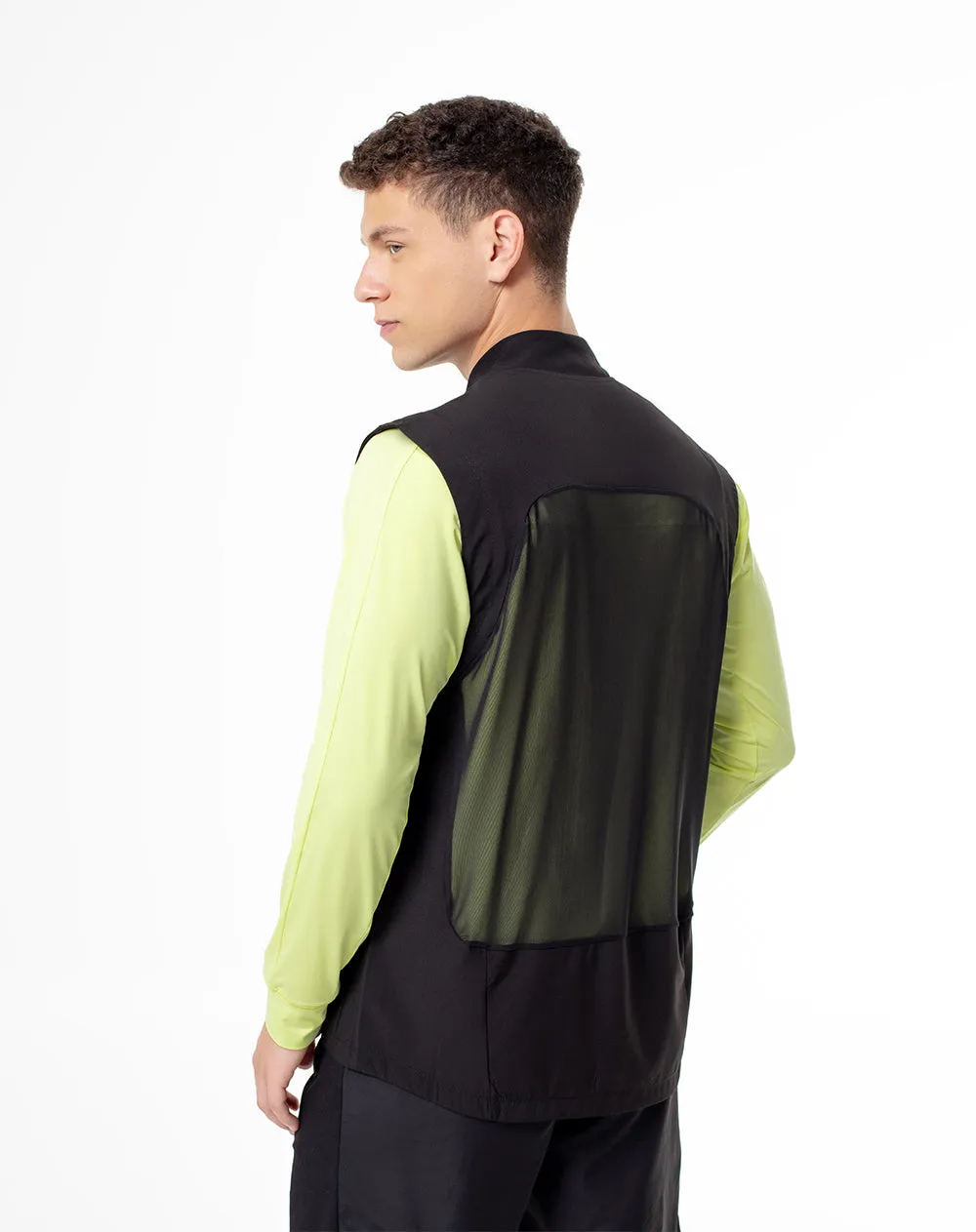 Chaleco rompevientos negro hombre sold by Gef