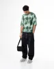 Camiseta fit manga corta verde estampada sold by Gef