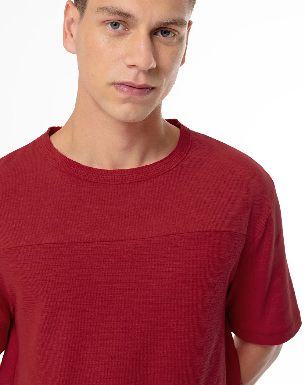 Camiseta regular roja hombre sold by Gef product image thumbnail 3