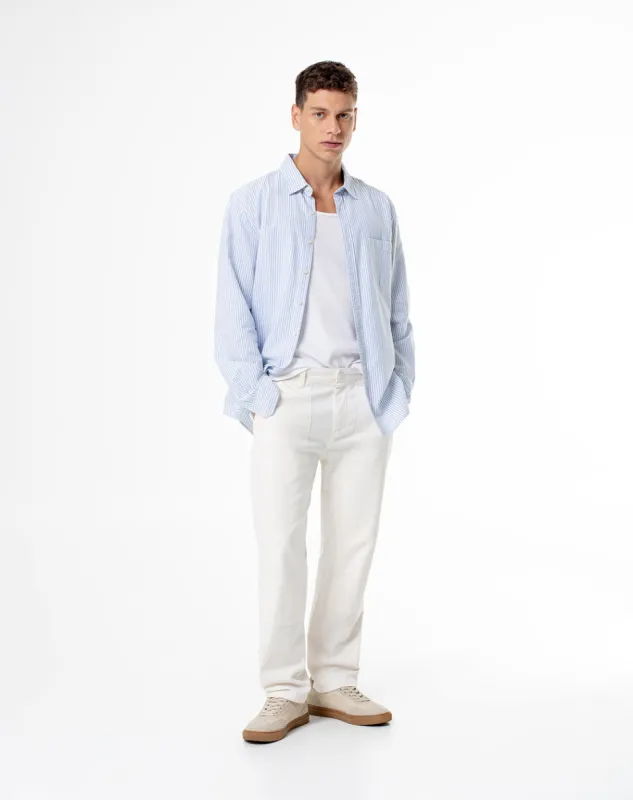 Pantalón recto regular vainilla hombre sold by Gef