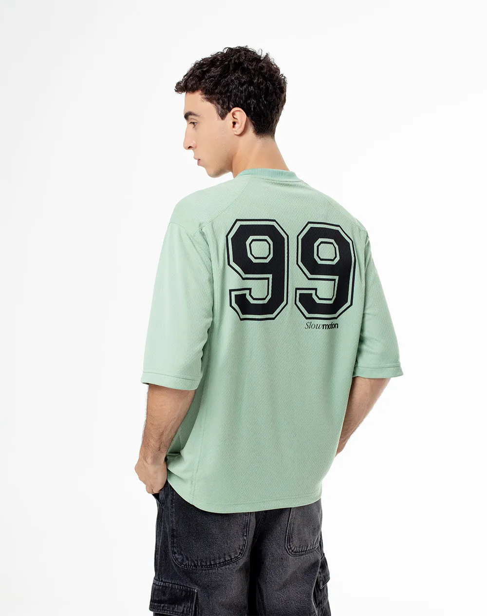 Camiseta regular verde estampada hombre sold by Gef