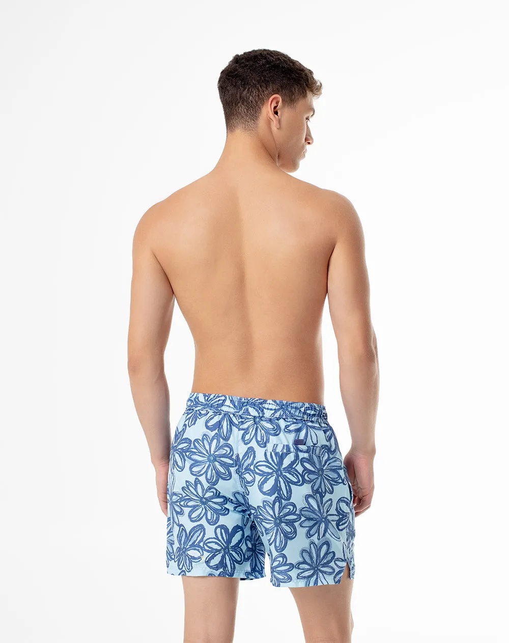Pantaloneta de baño azul estampada hombre sold by Gef product image thumbnail 2