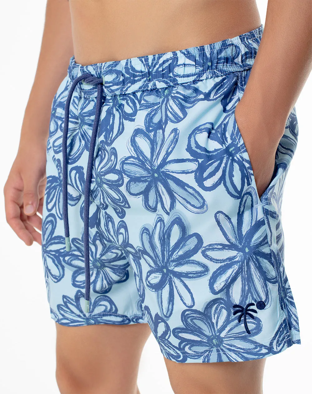 Pantaloneta de baño azul estampada hombre sold by Gef product image thumbnail 4