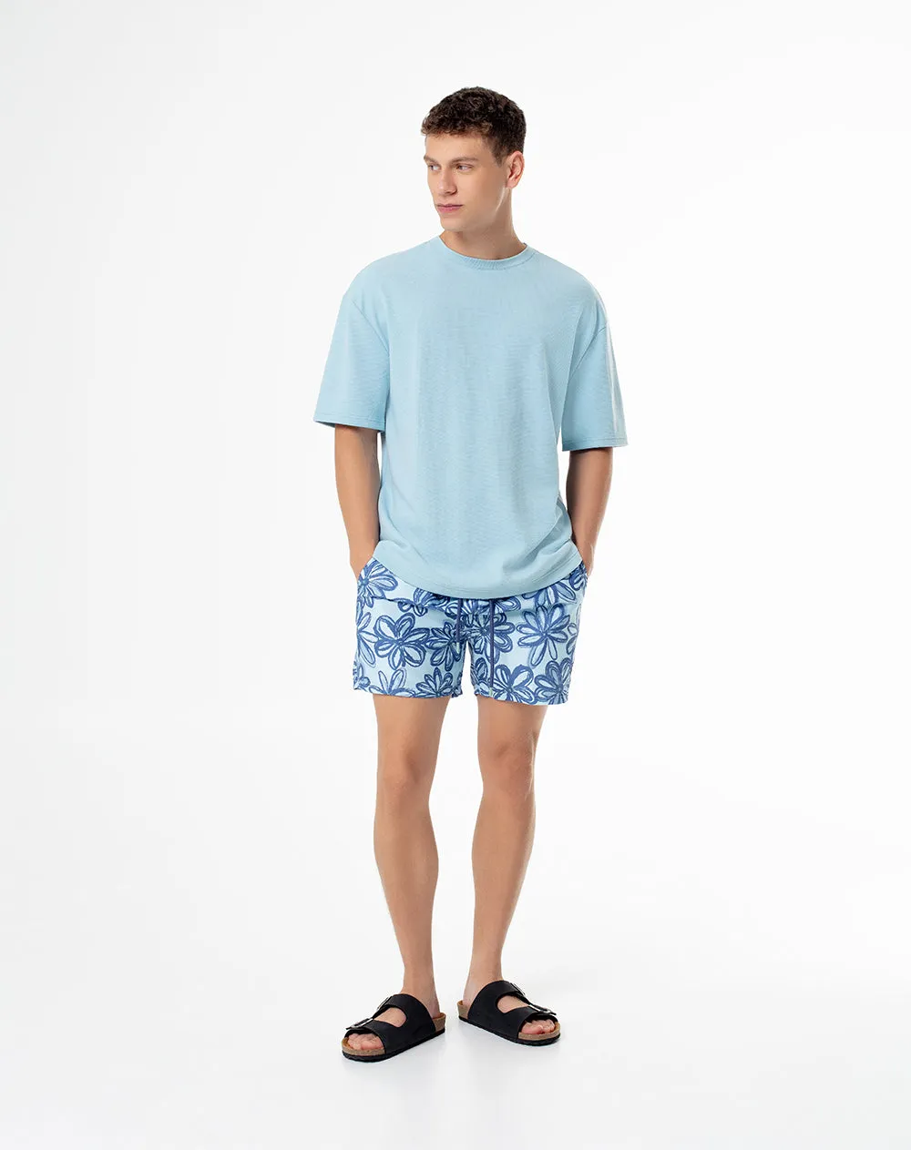 Pantaloneta de baño azul estampada hombre sold by Gef product image thumbnail 3