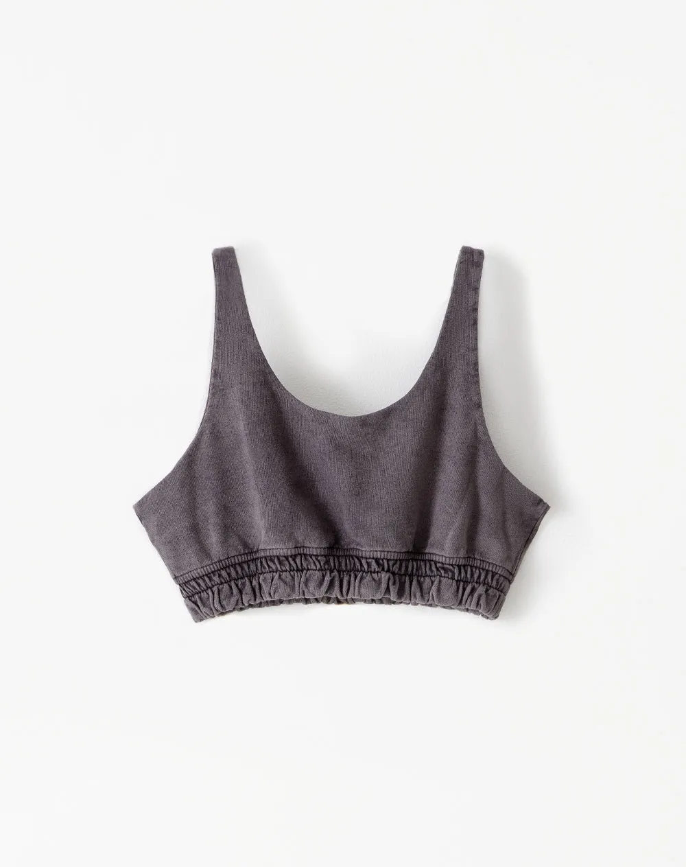 Crop top deportivo mujer algodón sostenible gris sold by Gef product image thumbnail 5