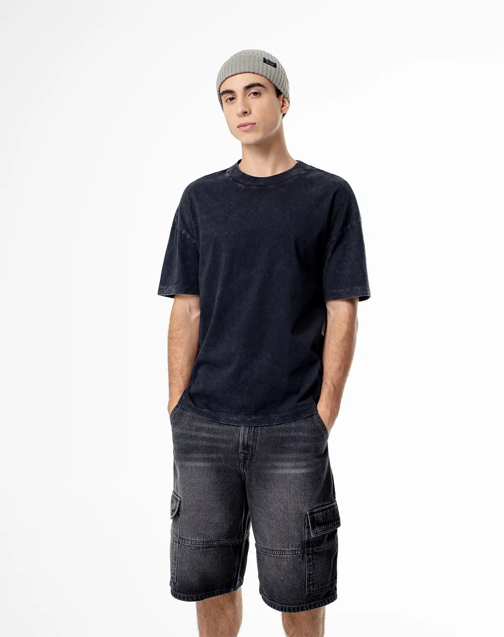 Bermuda denim regular negro hombre sold by Gef