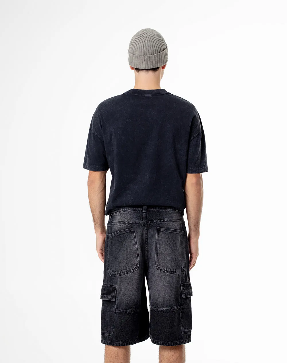 Bermuda denim regular negro hombre sold by Gef product image thumbnail 2