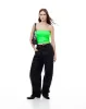 Crop top strapless verde neon sold by Gef