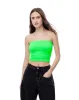 Crop top strapless verde neon sold by Gef