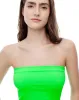 Crop top strapless verde neon sold by Gef
