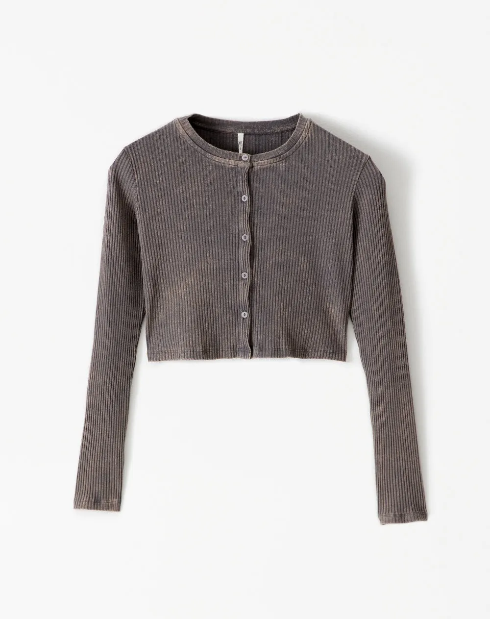 Camiseta slim fit manga larga gris sold by Gef product image thumbnail 5