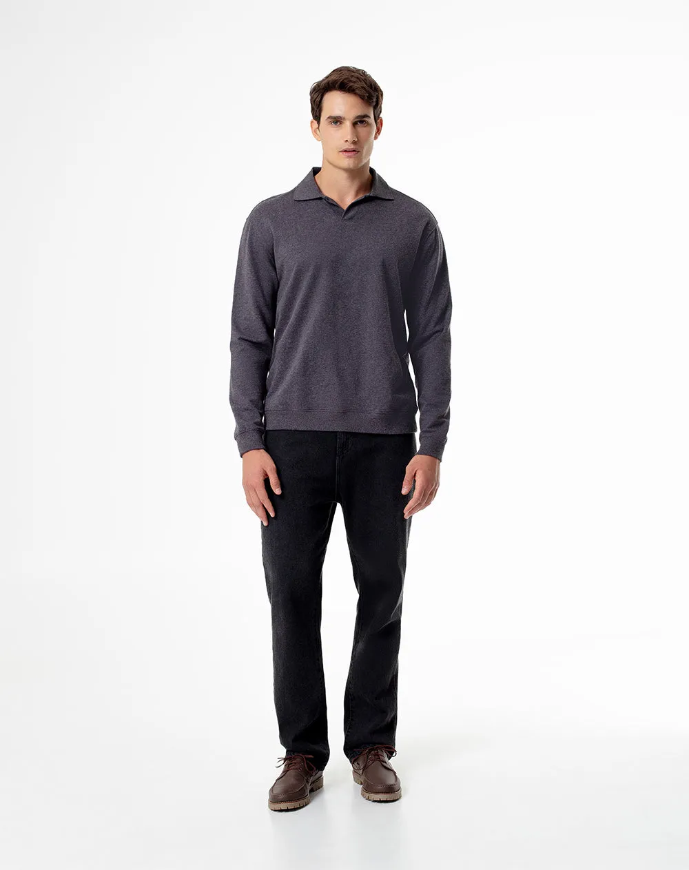 Buzo regular fit gris jaspe sold by Gef product image thumbnail 4