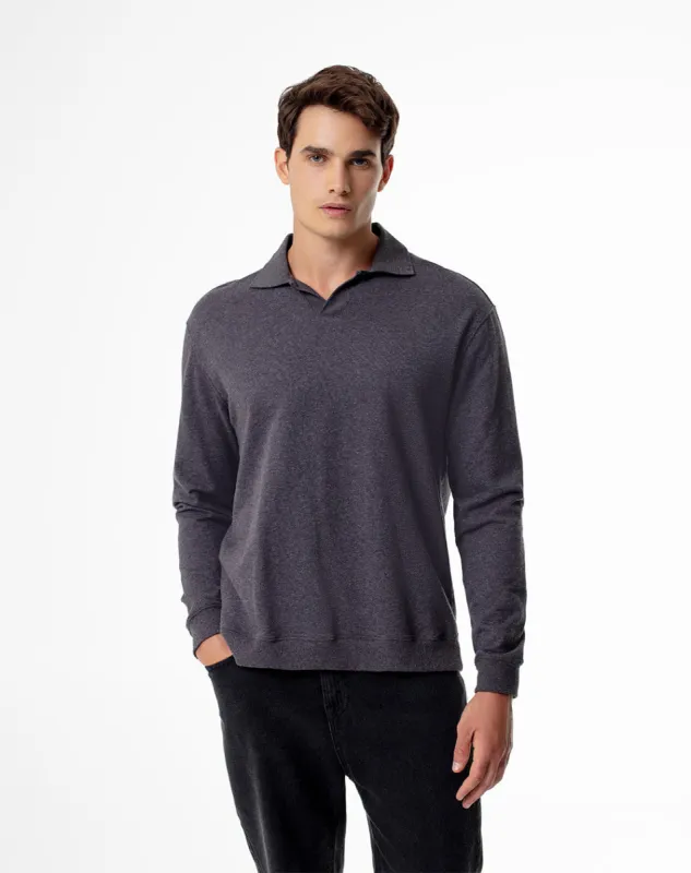 Buzo regular fit gris jaspe sold by Gef