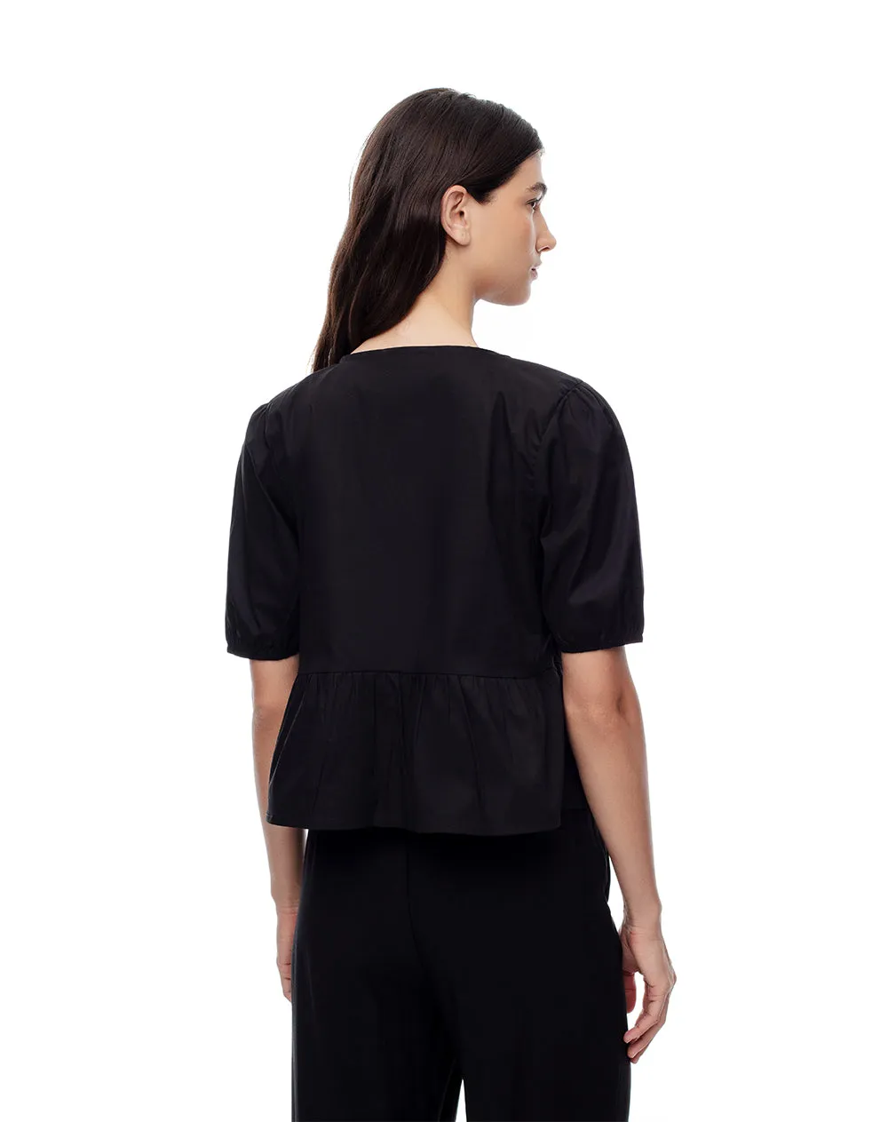 Camisa fit manga corta negra sold by Gef product image thumbnail 2