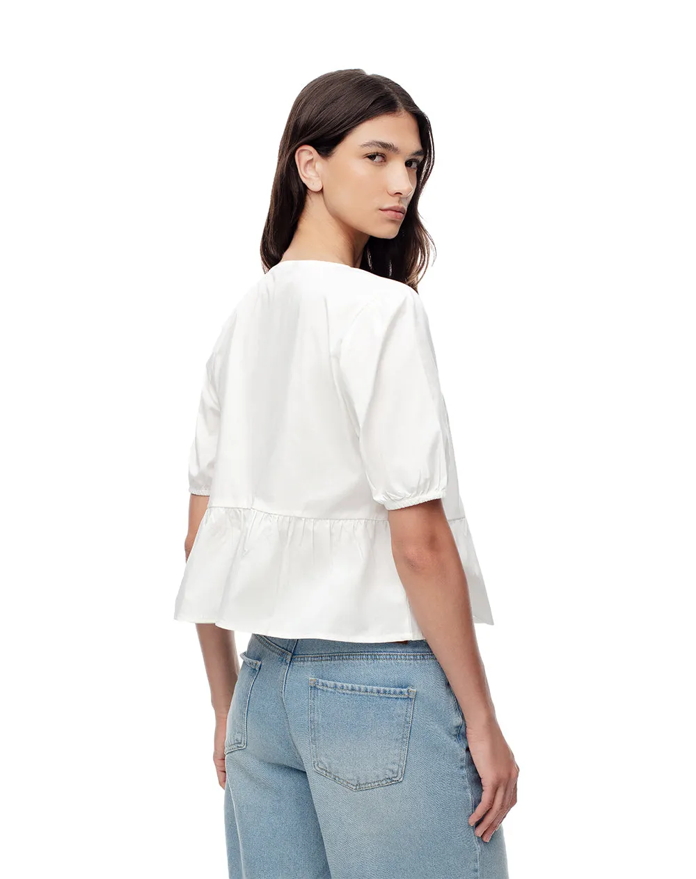 Camisa fit manga corta blanca sold by Gef product image thumbnail 2