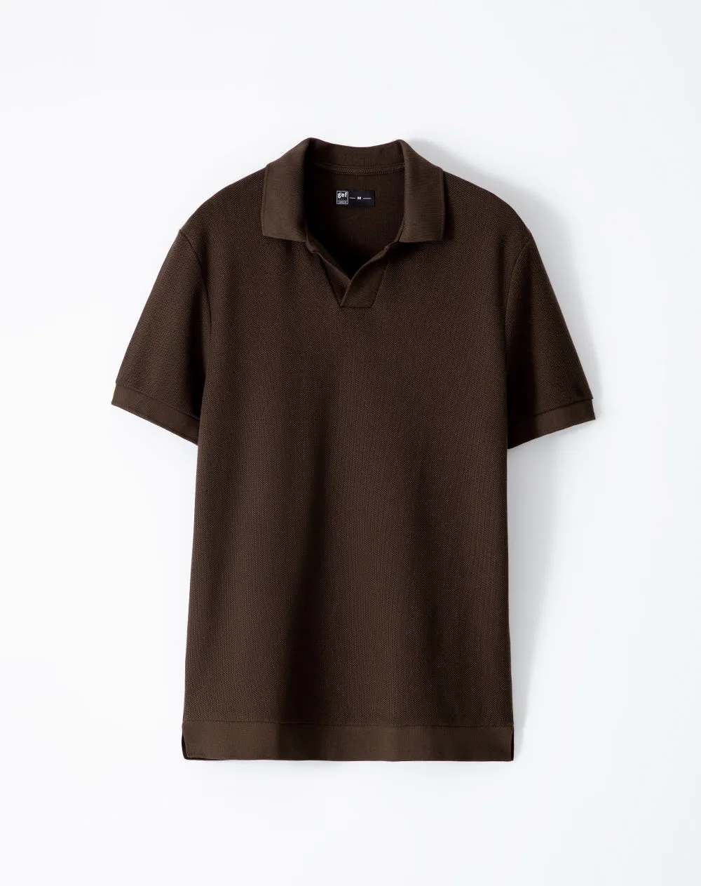 Polo regular algodón chocolate hombre sold by Gef