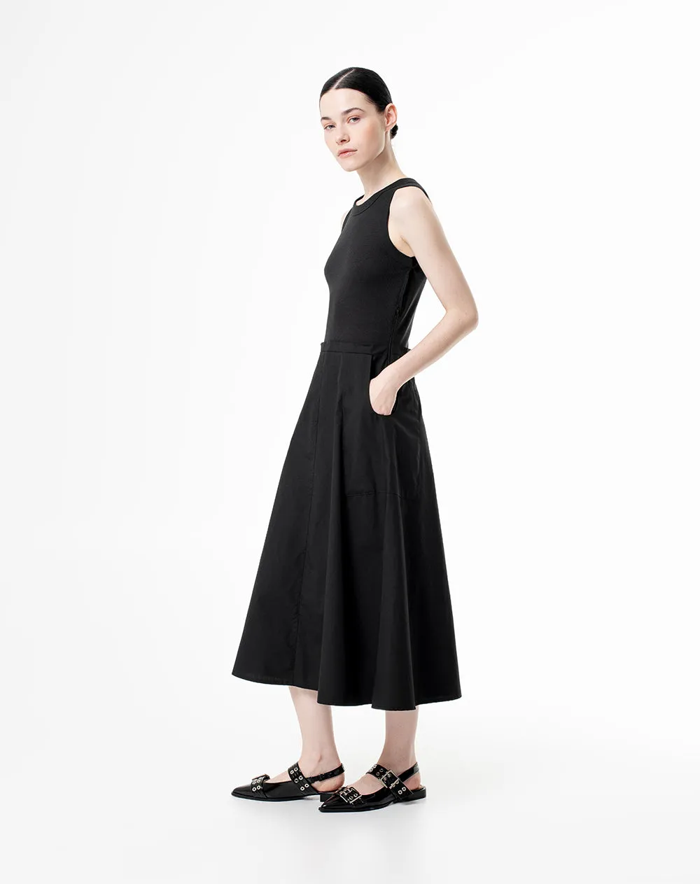 Vestido midi falda en A negro mujer sold by Gef product image thumbnail 2