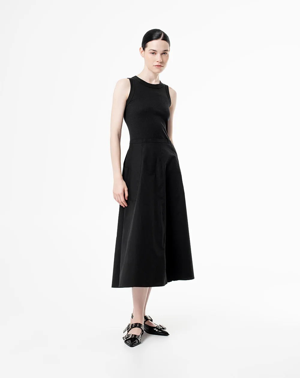 Vestido midi falda en A negro mujer sold by Gef product image thumbnail 4