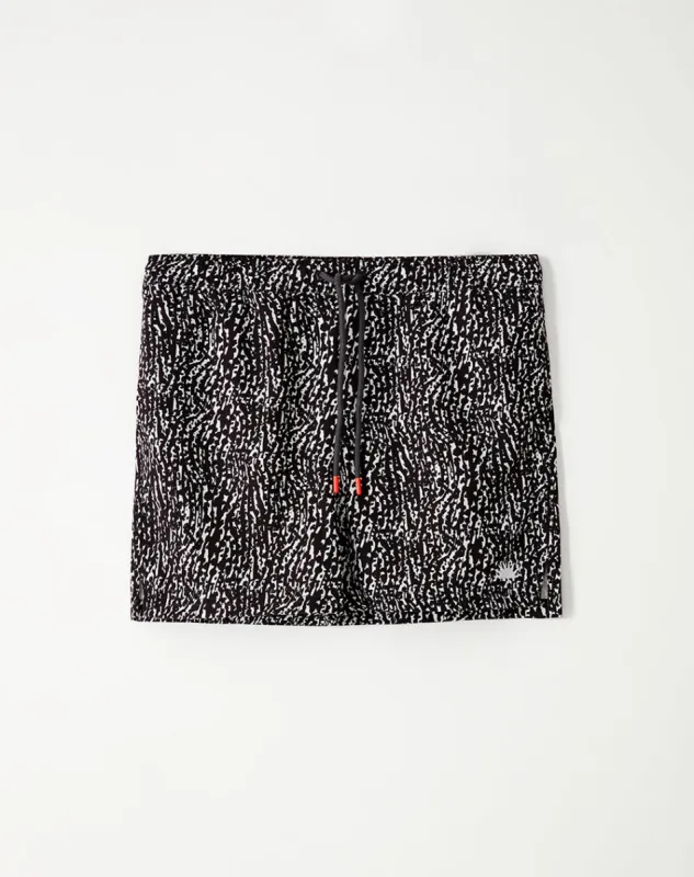 Bermuda negra estampada sold by Gef