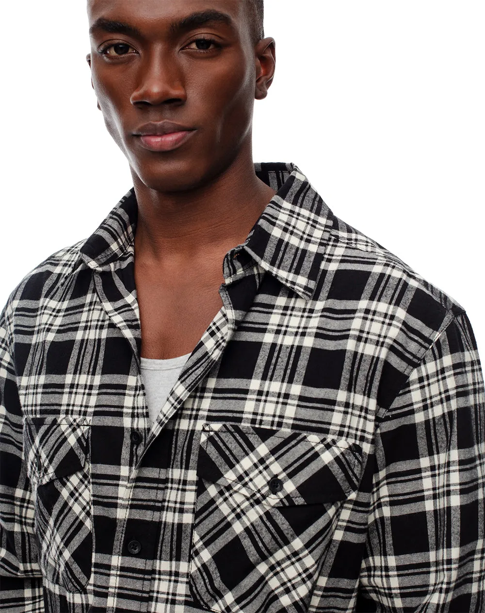 Camisa manga larga regular algodón cuadros hombre sold by Gef product image thumbnail 3