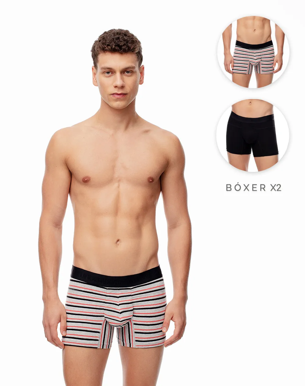 Bóxer corto jersey algodón x2unds surtido sold by Gef