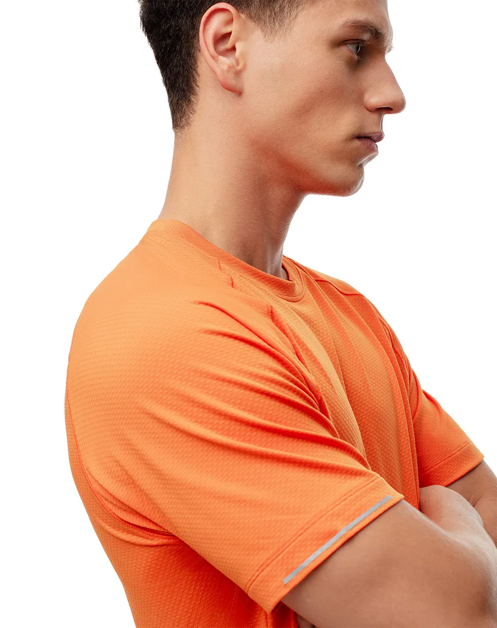 Camiseta deportiva control humedad naranja hombre sold by Gef