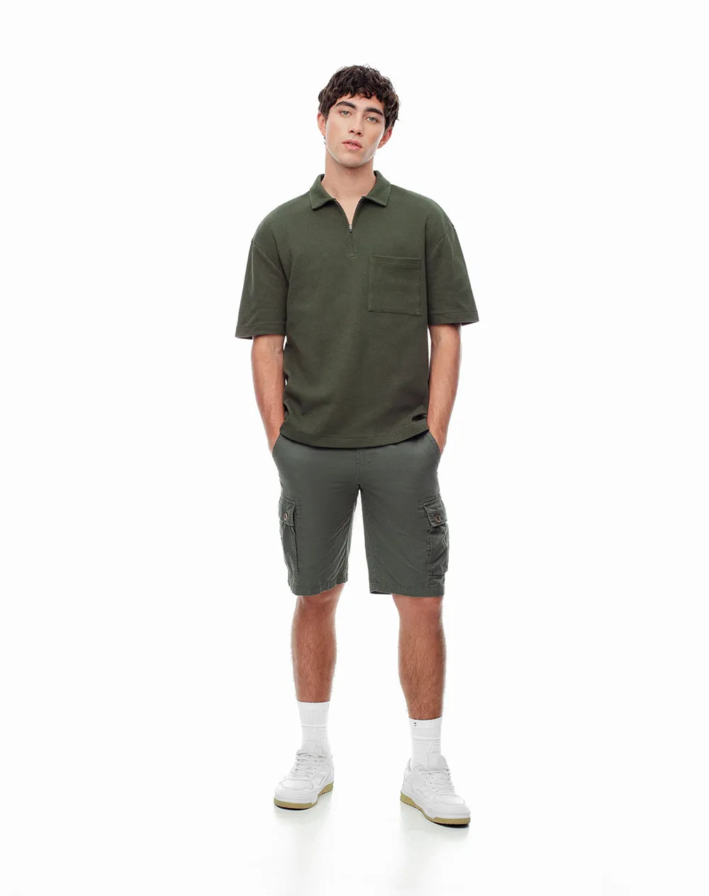 Polo regular algodón verde hombre sold by Gef product image thumbnail 4