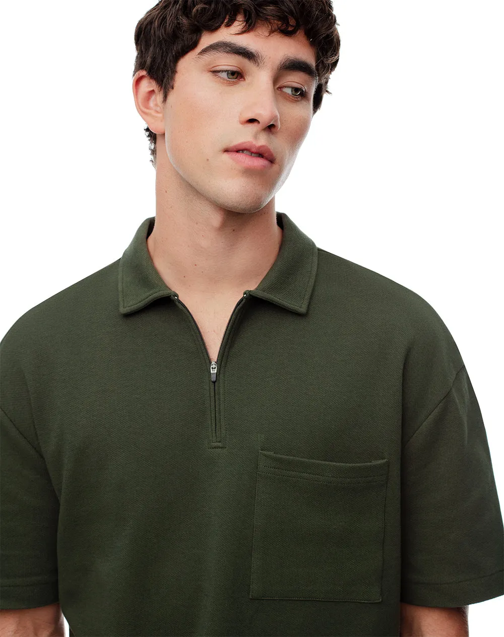 Polo regular algodón verde hombre sold by Gef product image thumbnail 3