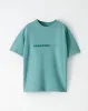 Camiseta regular fit manga corta azul sold by Gef