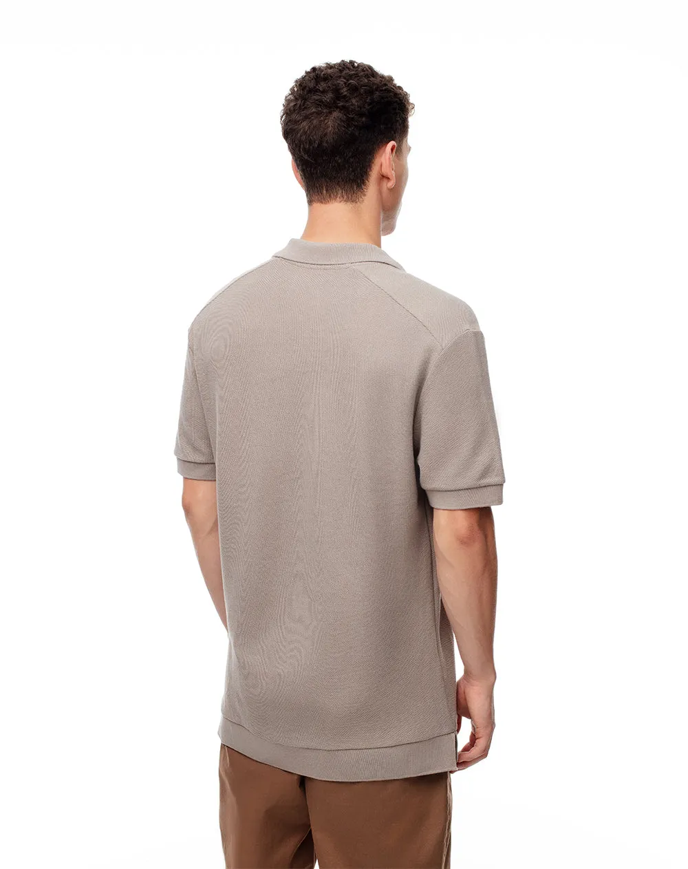 Polo regular algodón taupe hombre sold by Gef product image thumbnail 2