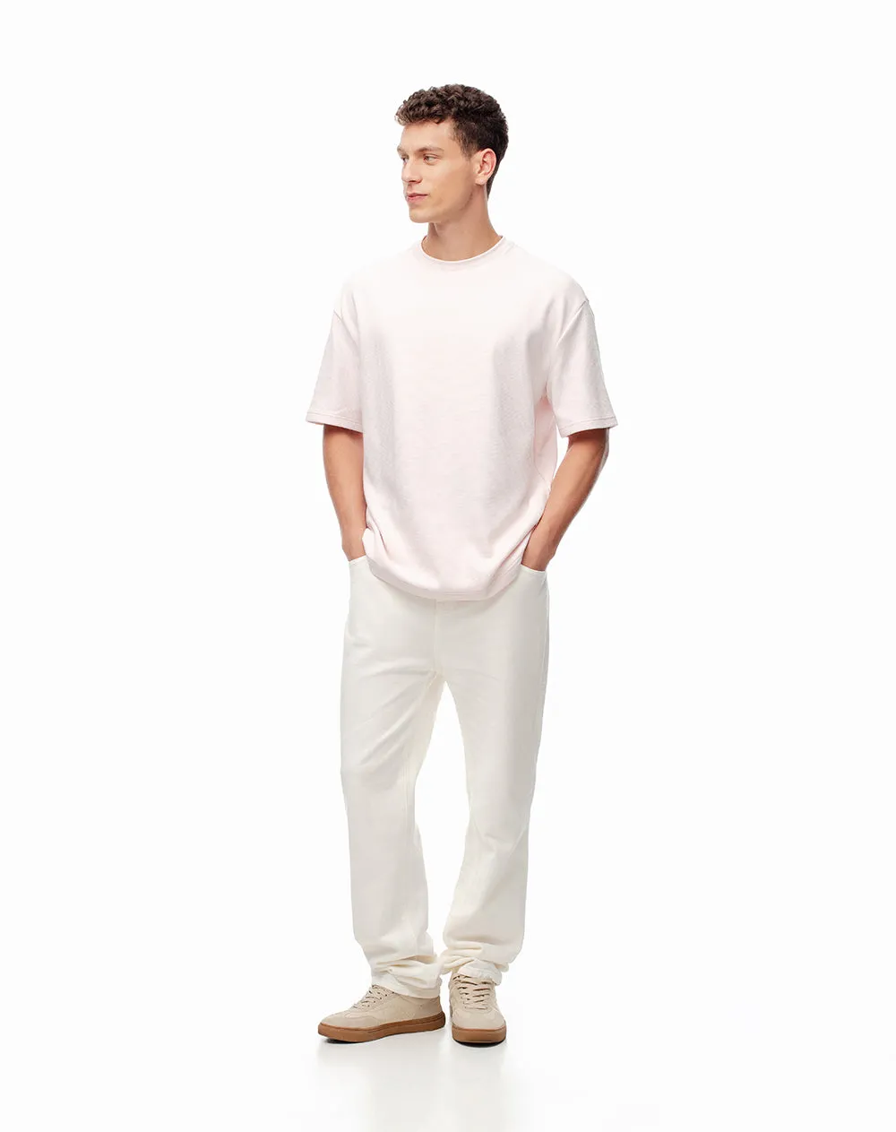 Camiseta regular fit manga corta rosa claro sold by Gef product image thumbnail 4