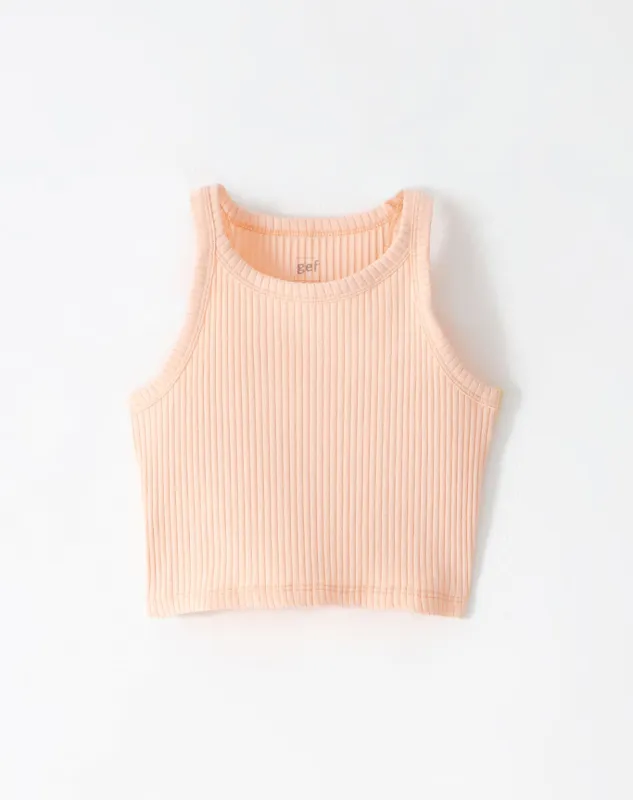 Camiseta esqueleto slim tejido de punto naranja niña sold by Gef