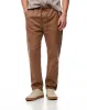 Pantalón regular fit tiro medio en drill cafe sold by Gef
