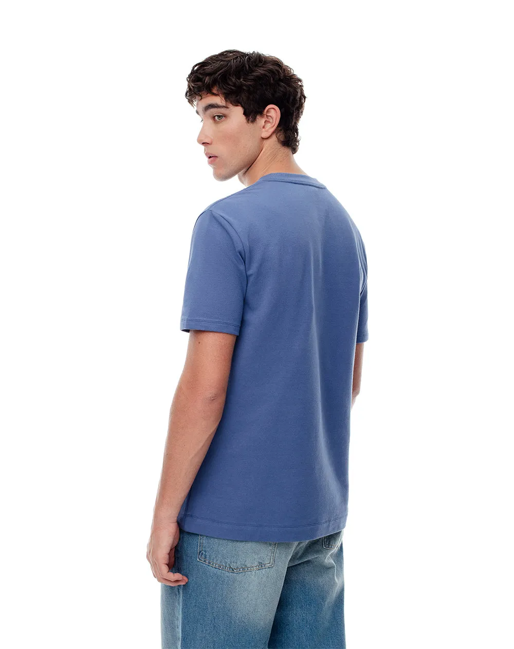 Camiseta oversize algodón azul hombre sold by Gef product image thumbnail 2