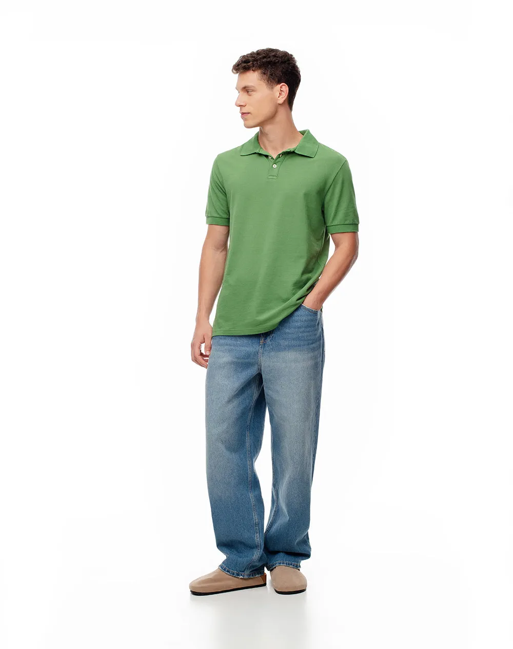 Polo slim algodón verde hombre sold by Gef product image thumbnail 5