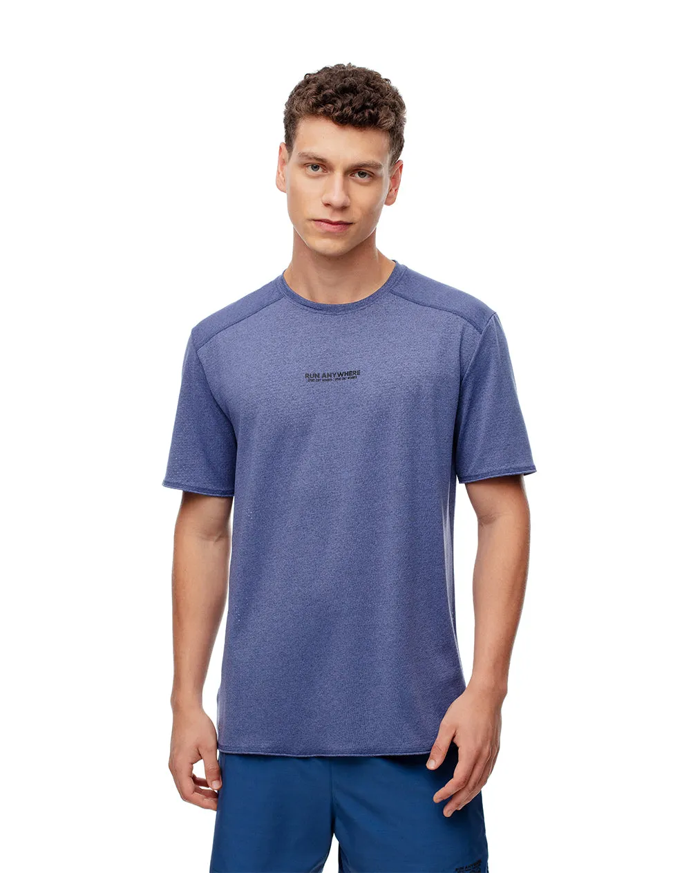 Camiseta deportiva control humedad azul hombre sold by Gef product image thumbnail 3