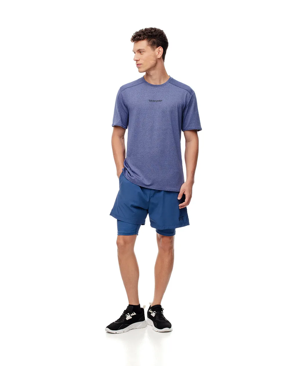 Camiseta deportiva control humedad azul hombre sold by Gef product image thumbnail 4