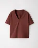 Camiseta oversized fit manga corta terracota sold by Gef